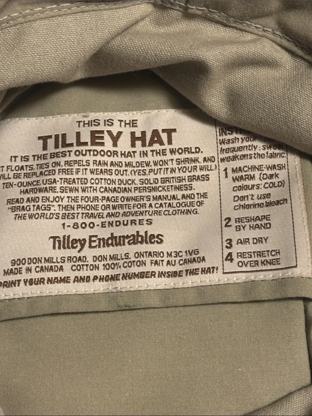 Tilley Hat 7 1/8
